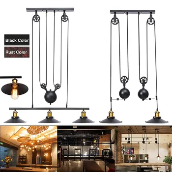 Hot Retro Pendant Light E27 Vintage Loft Pendant lamp Sconce Hanging Pulley Lamp Fixtures Restaurant Bar Home Decor 110-240V
Hot Retro Pendant Light E27 Vintage Loft Pendant lamp Sconce Hanging Pulley Lamp Fixtures Restaurant Bar Home Decor 110-240V