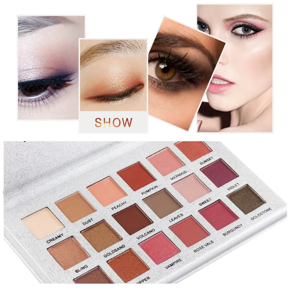 18 Color Nude Eyeshadow Pallete Waterproof Eyeshadow Palette Make up Brush Eye shadow Palette Cosmetics dfdf
18 Color Nude Eyeshadow Pallete Waterproof Eyeshadow Palette Make up Brush Eye shadow Palette Cosmetics dfdf