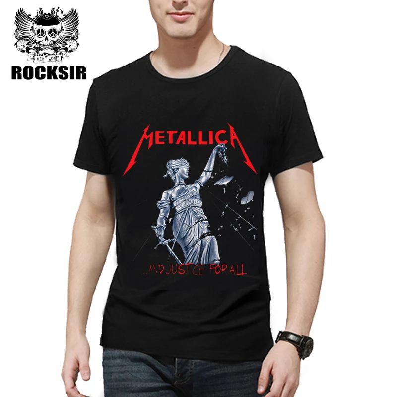 Rocksir 3D Metallica Print T shirt Men 100% Cotton Short Sleeve T-shirt Fashion Rock Band Tee shirts For Men Hip Hop Brand Tops
Rocksir 3D Metallica Print T shirt Men 100% Cotton Short Sleeve T-shirt Fashion Rock Band Tee shirts For Men Hip Hop Brand Tops