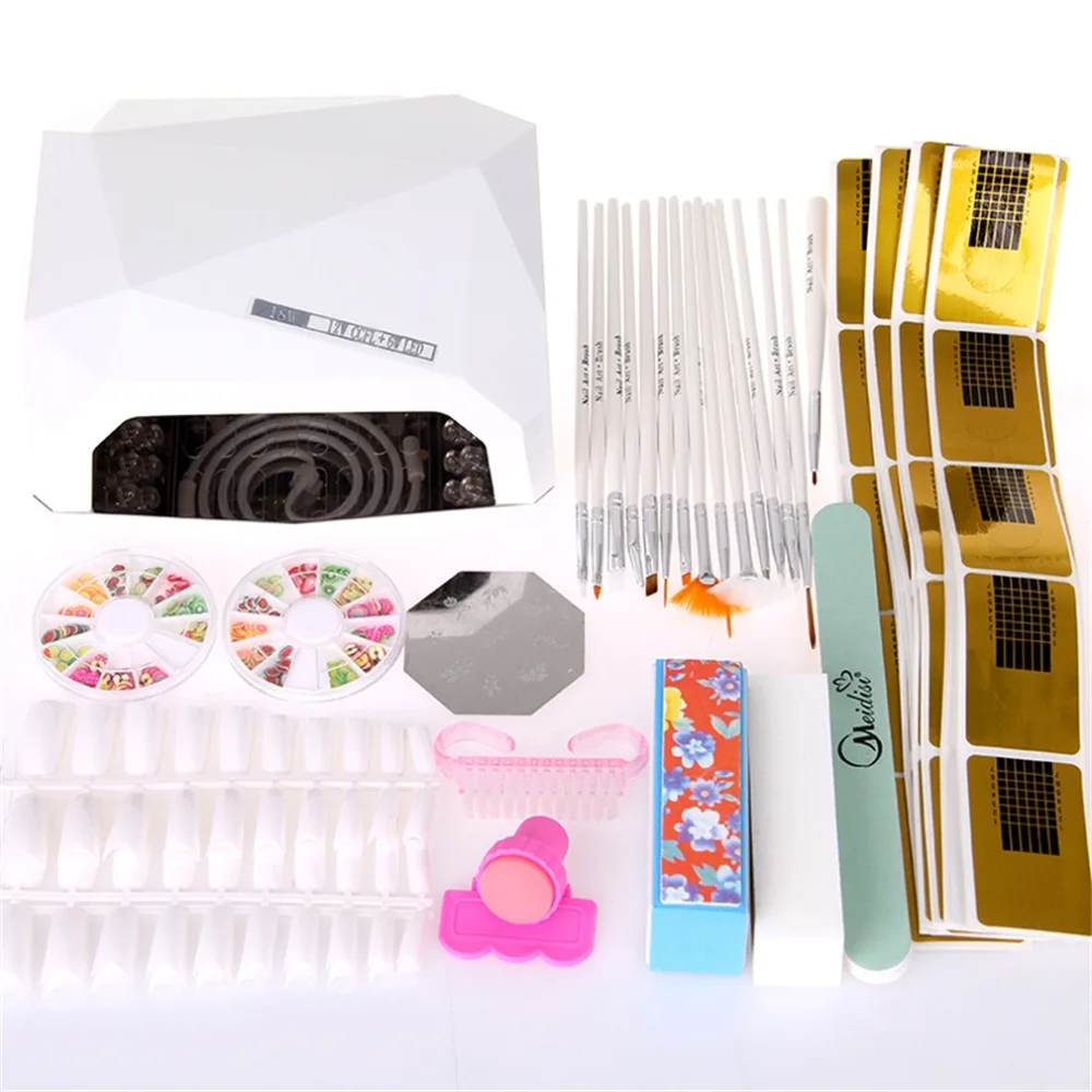 18W UV Lamp Light Gel Curing Timer Nail Dryer + Full Nail kit set + FREE Gifts
18W UV Lamp Light Gel Curing Timer Nail Dryer + Full Nail kit set + FREE Gifts