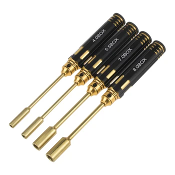 4PCS/Lot Hexagonal Screwdriver 4.0 5.5 7.0 8.0BOX Hex Socket Nut Driver Set Wrench Tool set for RC Model Car Airplanes
4PCS/Lot Hexagonal Screwdriver 4.0 5.5 7.0 8.0BOX Hex Socket Nut Driver Set Wrench Tool set for RC Model Car Airplanes