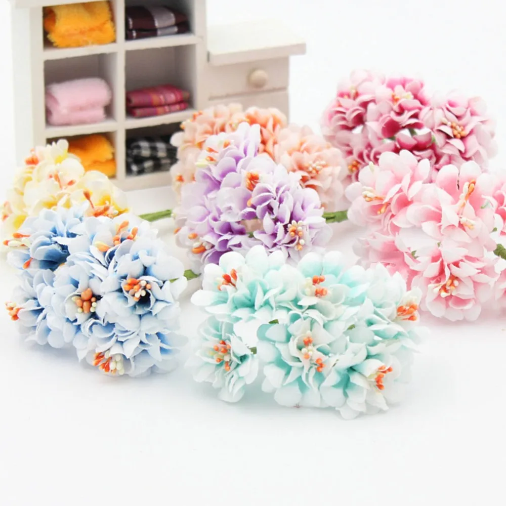 6pcs Silk Artificial Flowers Spring Vivid Hydrangea Flower For Home Wedding Decoration DIY Wreath Scrapbook Cheap Fake Flower
6pcs Silk Artificial Flowers Spring Vivid Hydrangea Flower For Home Wedding Decoration DIY Wreath Scrapbook Cheap Fake Flower