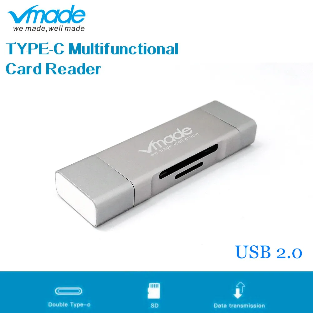 Vmade CB02A Type-C USB-C HUB Multi-Function TF SD Card Reader for MacBook/MacBook Pro/Xiaomi Type-C Micro USB 2.0 Mini Adapter
Vmade CB02A Type-C USB-C HUB Multi-Function TF SD Card Reader for MacBook/MacBook Pro/Xiaomi Type-C Micro USB 2.0 Mini Adapter