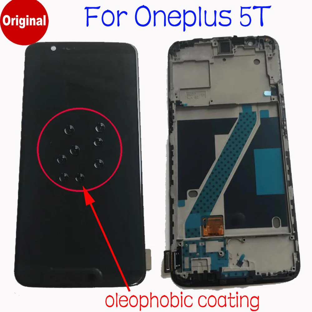 100% Original Glass Sensor For Oneplus 5T A5010 1+ 5T AMOLED LCD Screen Display 10 Touch Panel Digitizer with Frame Assembly
100% Original Glass Sensor For Oneplus 5T A5010 1+ 5T AMOLED LCD Screen Display 10 Touch Panel Digitizer with Frame Assembly