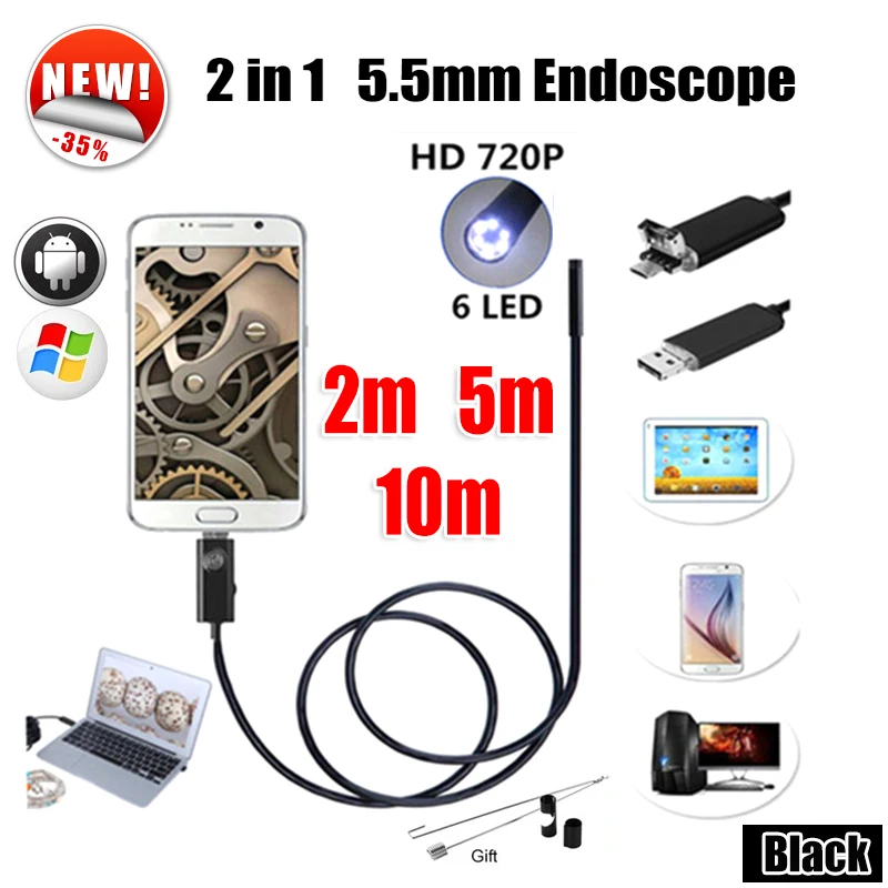 Antscope Endoscope 5.5mm 2IN1 USB Endoscope Android Camera 5M Snake Tube Pipe Inspection 10M USB Endoskop Borescope Camera 19
Antscope Endoscope 5.5mm 2IN1 USB Endoscope Android Camera 5M Snake Tube Pipe Inspection 10M USB Endoskop Borescope Camera 19