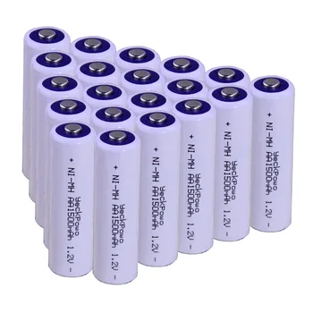 Real capacity! 20 pcs AA 1.2V NIMH AA rechargeable batteries 1500mah for camera razor toy remote control flashlight yeckpowo
Real capacity! 20 pcs AA 1.2V NIMH AA rechargeable batteries 1500mah for camera razor toy remote control flashlight yeckpowo