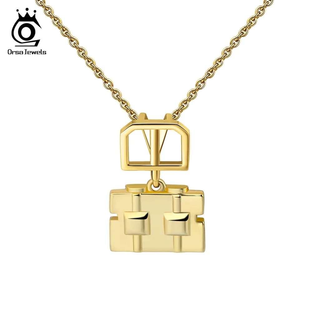 ORSA JEWELS Female Pendant Necklaces Cartoon Robot Style Gold Color Chain Geometric Element Pendant Fashion Party Jewelry ON175
ORSA JEWELS Female Pendant Necklaces Cartoon Robot Style Gold Color Chain Geometric Element Pendant Fashion Party Jewelry ON175
