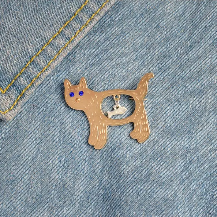 Jisensp New Arrival Animal Metal Pins Fashion Lovely Cat Fish Costume Brooch Pin for Women Clothing Accessories Jewelry Broches
Jisensp New Arrival Animal Metal Pins Fashion Lovely Cat Fish Costume Brooch Pin for Women Clothing Accessories Jewelry Broches