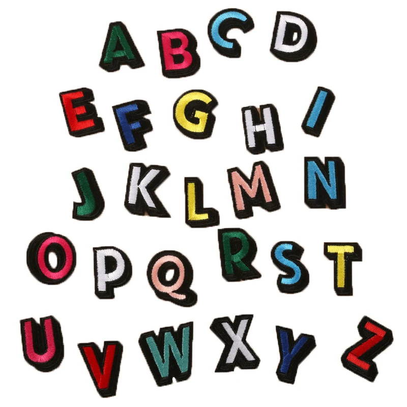 26pcs Iron On parches bordados Letters Alphabet A-Z Jeans Patches Patch For Clothing Appliques Embroidered Patchwork Biker Badge
26pcs Iron On parches bordados Letters Alphabet A-Z Jeans Patches Patch For Clothing Appliques Embroidered Patchwork Biker Badge