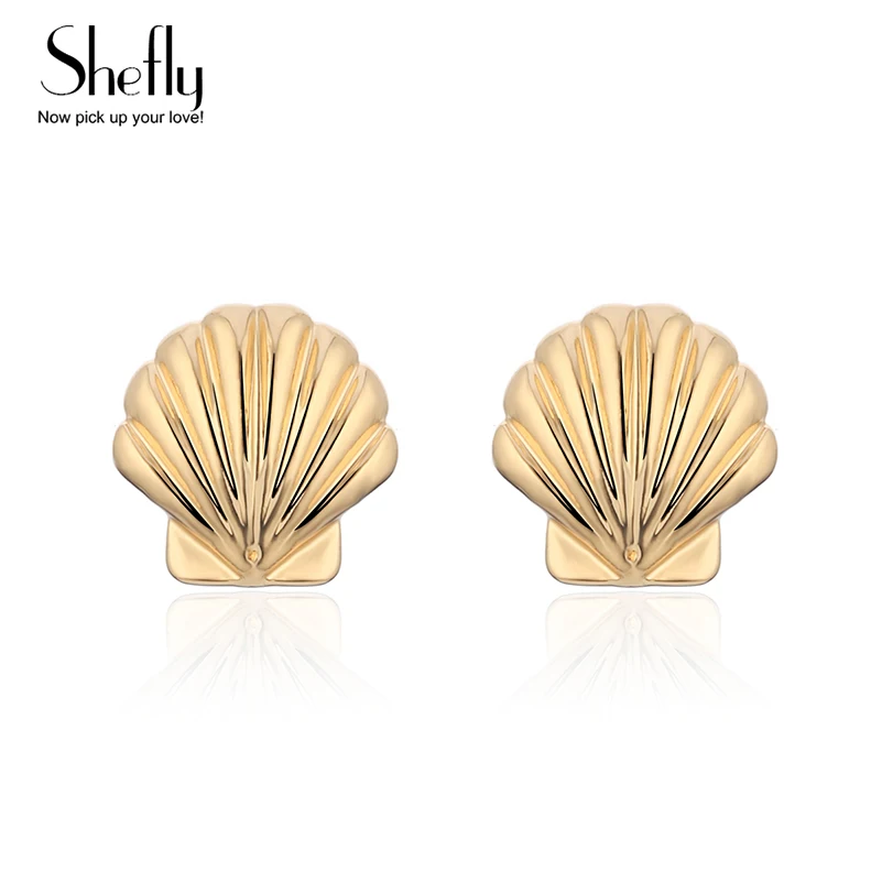 Fashion Design Small Shell Earrings For Women Gold/Silver Color Stud Earrings Brincos Unique Earrings Little Mermai Jewelry
Fashion Design Small Shell Earrings For Women Gold/Silver Color Stud Earrings Brincos Unique Earrings Little Mermai Jewelry