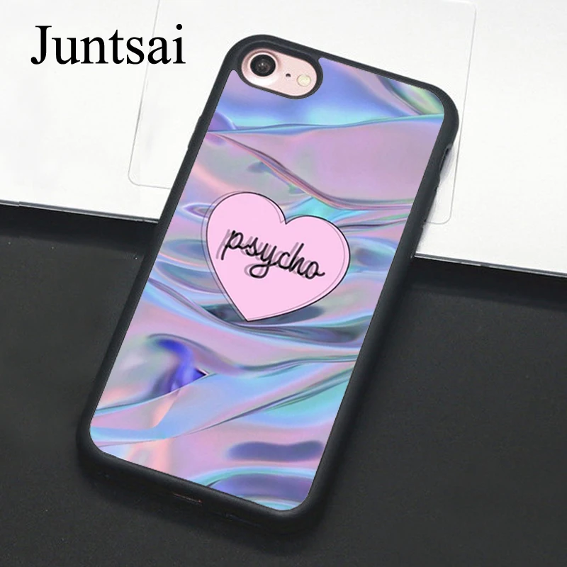 Juntsai Holographic Holo Psych Phone Case For iPhone 7 6 6s Plus Full Back Cover Soft TPU Cases For iPhone7 8 Plus X 5 5s SE
Juntsai Holographic Holo Psych Phone Case For iPhone 7 6 6s Plus Full Back Cover Soft TPU Cases For iPhone7 8 Plus X 5 5s SE
