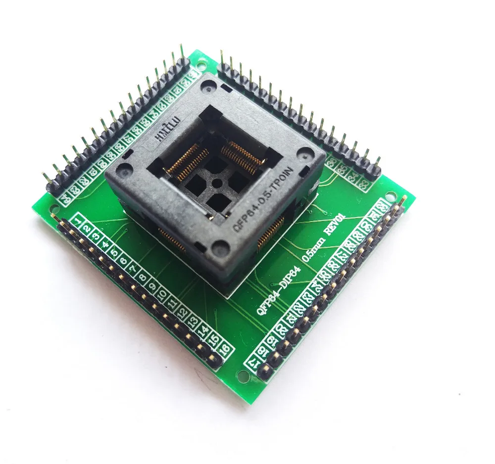 QFP64 TQFP64 LQFP64 socket adapter IC test socket programmer qfp64 socket tqfp6 programmer adpters
QFP64 TQFP64 LQFP64 socket adapter IC test socket programmer qfp64 socket tqfp6 programmer adpters