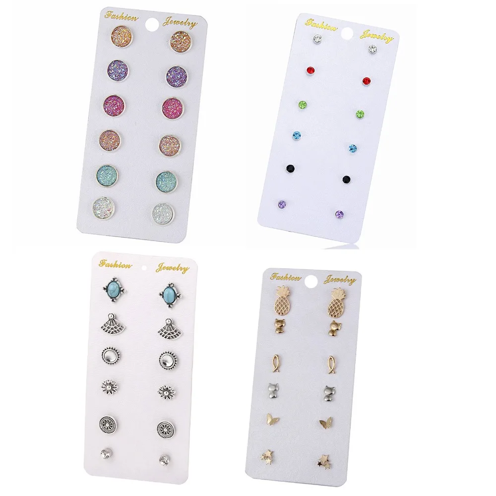 SexeMara Hot Sale Crystal Pearl Earring Set 6 Pairs/Set Mixed Stud Earring Women Vintage Earring Set Gift Wholesale Dropshipping
SexeMara Hot Sale Crystal Pearl Earring Set 6 Pairs/Set Mixed Stud Earring Women Vintage Earring Set Gift Wholesale Dropshipping