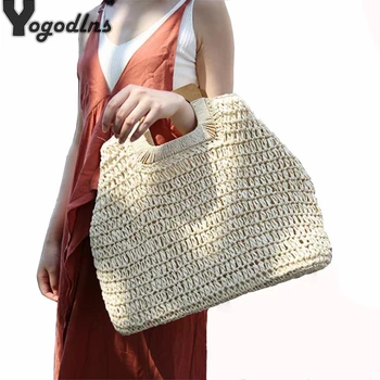 2020 Handmade Straw Handbags for Lady Summer Large Capacity Totes Women Bag Retro Beach Travel ins wind Woven Top-Handle Bags
2020 Handmade Straw Handbags for Lady Summer Large Capacity Totes Women Bag Retro Beach Travel ins wind Woven Top-Handle Bags