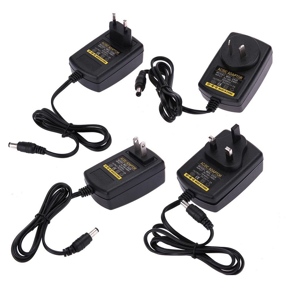 Universal Power Supply Adapter DC24V 2A Adapter AC 100V-240V to DC 24V Converter Power Supply Charger AU/EU/UK/US Plugs
Universal Power Supply Adapter DC24V 2A Adapter AC 100V-240V to DC 24V Converter Power Supply Charger AU/EU/UK/US Plugs