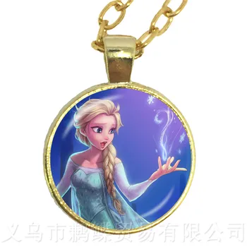 2018 Classic Elsa Anna Pendant Necklace Glass Cartoon Jewelry Girl Round Glasses Necklace Women Girls Gift For Kids
2018 Classic Elsa Anna Pendant Necklace Glass Cartoon Jewelry Girl Round Glasses Necklace Women Girls Gift For Kids