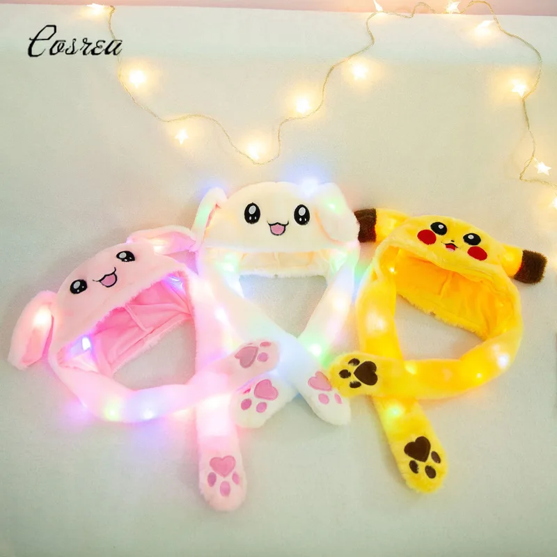 Pikachu Women Hat with Ear Flaps Animal Moving Hat Rabbit Ears Plush Sweet Cute Cap Hand Pinching Ear To Move Vertical Ears Cap
Pikachu Women Hat with Ear Flaps Animal Moving Hat Rabbit Ears Plush Sweet Cute Cap Hand Pinching Ear To Move Vertical Ears Cap