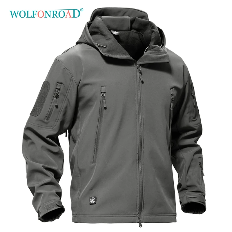 WOLFONROAD Outdoor Softshell Jacket Waterproof Hiking Camping Jacket Military Tactical Hunting Jackets Winter Windproof Jacket
WOLFONROAD Outdoor Softshell Jacket Waterproof Hiking Camping Jacket Military Tactical Hunting Jackets Winter Windproof Jacket
