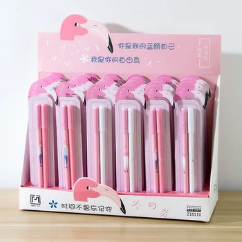 72 pcs Gel Pens Cartoon Flamingos black colored kawaii gift gel-ink pens pens for writing Cute stationery office school supplies
72 pcs Gel Pens Cartoon Flamingos black colored kawaii gift gel-ink pens pens for writing Cute stationery office school supplies
