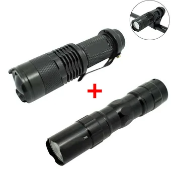 Wasafire XPE Q5 Adjustable Focus Small Led Flashlight 3 Modes Zoom Torch Light+Waterproof 1 Mode Pocket Lantern Bike Lamp
Wasafire XPE Q5 Adjustable Focus Small Led Flashlight 3 Modes Zoom Torch Light+Waterproof 1 Mode Pocket Lantern Bike Lamp