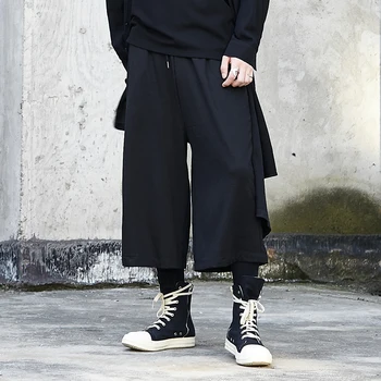 Men Black Wide Leg Pants Male Fashion Streetwear Hip Hop Punk Gothic Skirt Trousers Causal Japan Kimono Loose Ankle-Length Pants
Men Black Wide Leg Pants Male Fashion Streetwear Hip Hop Punk Gothic Skirt Trousers Causal Japan Kimono Loose Ankle-Length Pants