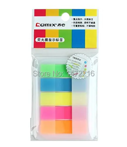 Memo Pads Comix D6017 Easy Tab Notes Easy Stick Colorful, Transparent Naked 76x76mm Color Assorted 20 Sheets Nw:12.2g Free Ship
Memo Pads Comix D6017 Easy Tab Notes Easy Stick Colorful, Transparent Naked 76x76mm Color Assorted 20 Sheets Nw:12.2g Free Ship