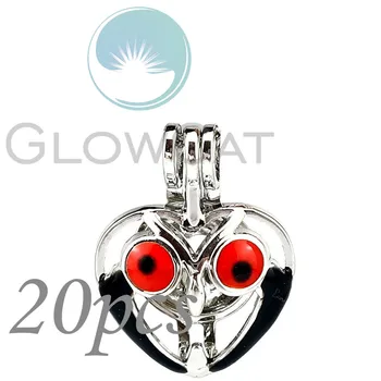 20X Black & Red Enamel Heart Owl Beads Cage Essential Oil Diffuser Pearl Cage Locket KK1131
20X Black & Red Enamel Heart Owl Beads Cage Essential Oil Diffuser Pearl Cage Locket KK1131