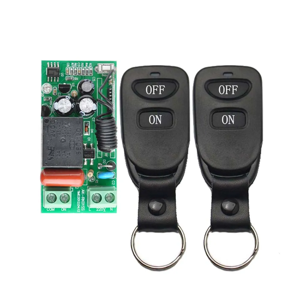 Wireless Remote Control Light Switch 10A Relay Output Radio 220V 1 Channel Receiver Module + 50-500M ON OFF Symbol Transmitter
Wireless Remote Control Light Switch 10A Relay Output Radio 220V 1 Channel Receiver Module + 50-500M ON OFF Symbol Transmitter