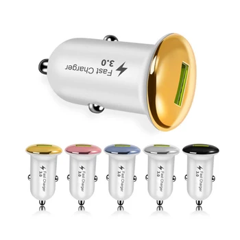 Mini 18W Fast Charger USB Car Charger Adapter Quick Charge 3.0 Car-Charger Auto Charging for Mobile Phones
Mini 18W Fast Charger USB Car Charger Adapter Quick Charge 3.0 Car-Charger Auto Charging for Mobile Phones