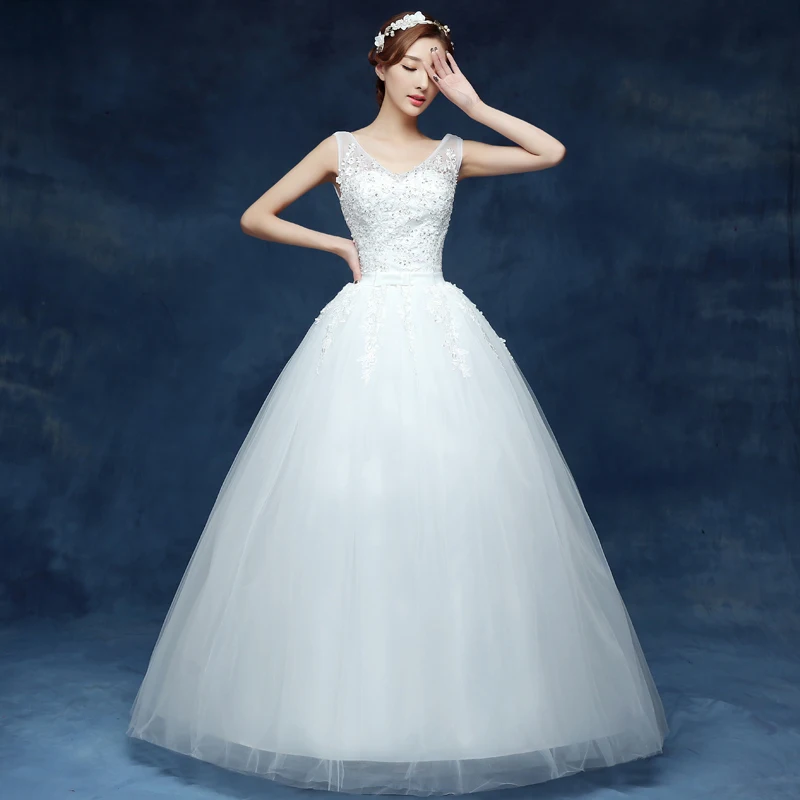 Fansmile Cheap Double Shoulder Vintage Lace Up Ball Wedding Dresses 2019 Bridal Dress Real Photo Wedding Gowns Robes de Mariee
Fansmile Cheap Double Shoulder Vintage Lace Up Ball Wedding Dresses 2019 Bridal Dress Real Photo Wedding Gowns Robes de Mariee