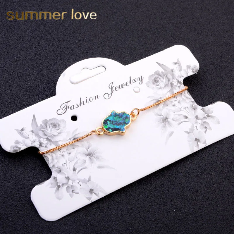 Summer Love Exquisite Hamsa Hand Blue Opal Charm Bracelets Women Small Box Chain Gold Color Bracelets Adjustable Dropshipping
Summer Love Exquisite Hamsa Hand Blue Opal Charm Bracelets Women Small Box Chain Gold Color Bracelets Adjustable Dropshipping