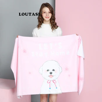 LOUTASI Soft Beach Towel for Adult Microfiber Cute Bow Tie Dog Large Summer Towel Toalla Cartoon 70X140cm Dog Pink Picnic Mat
LOUTASI Soft Beach Towel for Adult Microfiber Cute Bow Tie Dog Large Summer Towel Toalla Cartoon 70X140cm Dog Pink Picnic Mat