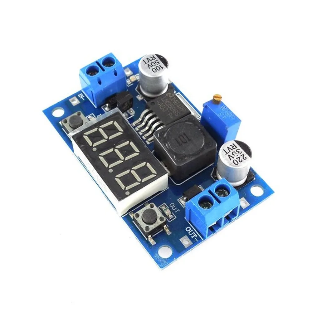 HW-319 LM2596 Power Module With LED Voltmeter DC-DC Adjustable Step-Down Module With Digital Display Blue/ Green
HW-319 LM2596 Power Module With LED Voltmeter DC-DC Adjustable Step-Down Module With Digital Display Blue/ Green
