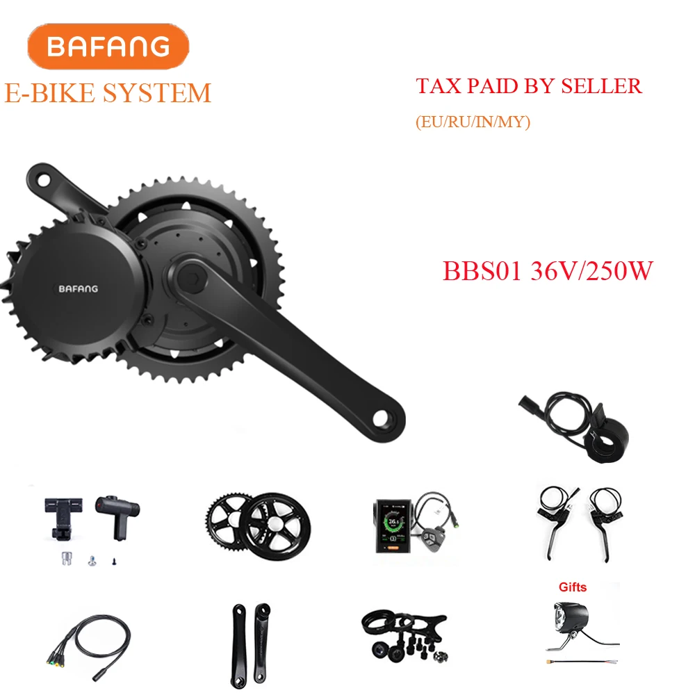 Bafang BBS01 Motor Electric Bike Motor 36V 250W Bafang Mid Drive Conversion Kit Electric Bicycle Motor DIY Ebike conversion Kit
Bafang BBS01 Motor Electric Bike Motor 36V 250W Bafang Mid Drive Conversion Kit Electric Bicycle Motor DIY Ebike conversion Kit