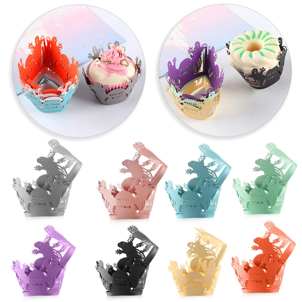 12pcs Halloween Ghost Cupcake Wrappers Artistic Cake Paper Cups Liner Baking Cup Muffin Case Trays Party Supplies Kids Favors
12pcs Halloween Ghost Cupcake Wrappers Artistic Cake Paper Cups Liner Baking Cup Muffin Case Trays Party Supplies Kids Favors