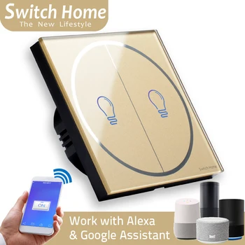 HOT SALE smart touch switch, Sensor wifi touch switch, Wireless Remote Control light switch, EU/UK gold Glass panel wall Switch
HOT SALE smart touch switch, Sensor wifi touch switch, Wireless Remote Control light switch, EU/UK gold Glass panel wall Switch
