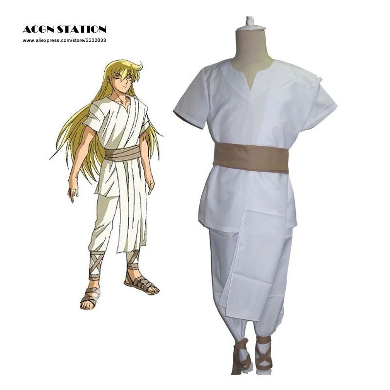 2016 New Fashion Saint Seiya Soul of Gold Gold Saints Virgo Shaka White Uniform Anime Cosplay Costume
2016 New Fashion Saint Seiya Soul of Gold Gold Saints Virgo Shaka White Uniform Anime Cosplay Costume