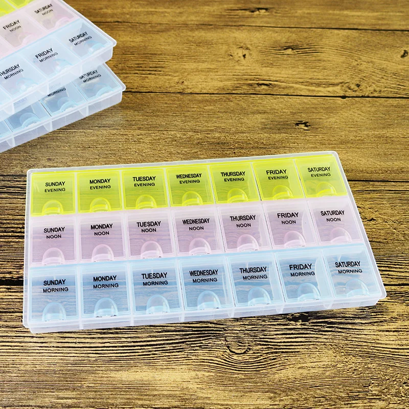 7 Days Weekly Tablet Pill Medicine Box Holder Storage Organizer Container Case Pill Box Splitters
7 Days Weekly Tablet Pill Medicine Box Holder Storage Organizer Container Case Pill Box Splitters