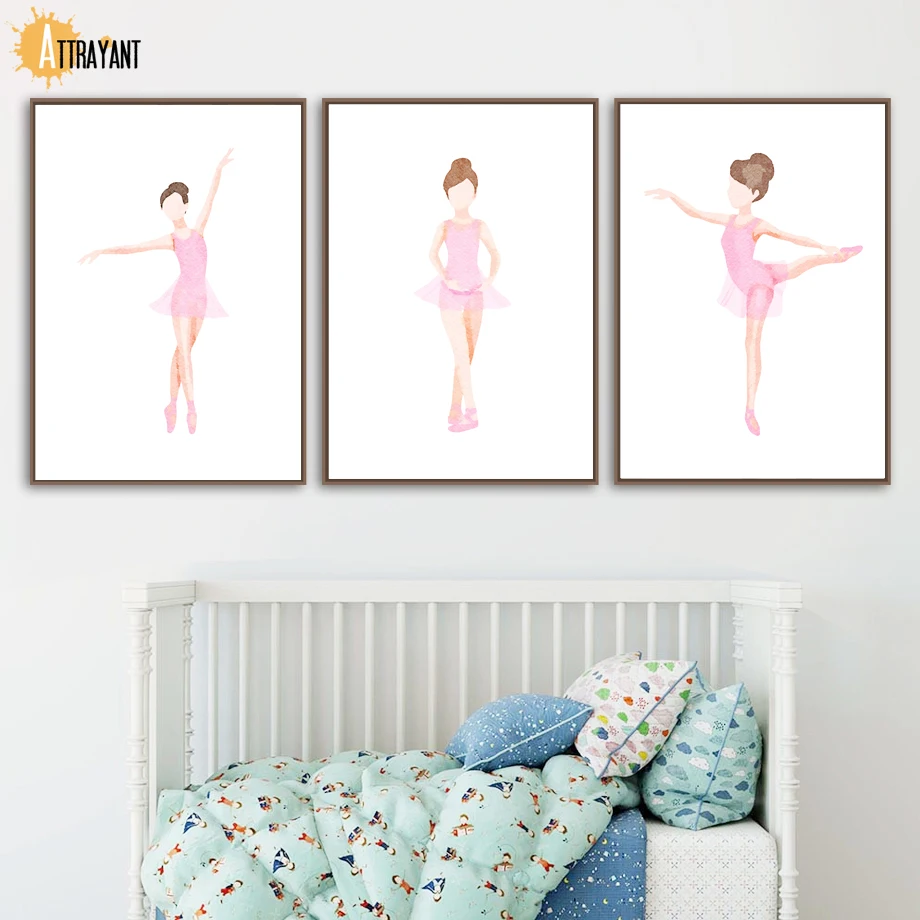 Pink Watercolor Ballet Dancer Wall Art Canvas Painting Nordic Posters And Prints Wall Pictures Baby Girl Room Nursery Home Decor
Pink Watercolor Ballet Dancer Wall Art Canvas Painting Nordic Posters And Prints Wall Pictures Baby Girl Room Nursery Home Decor