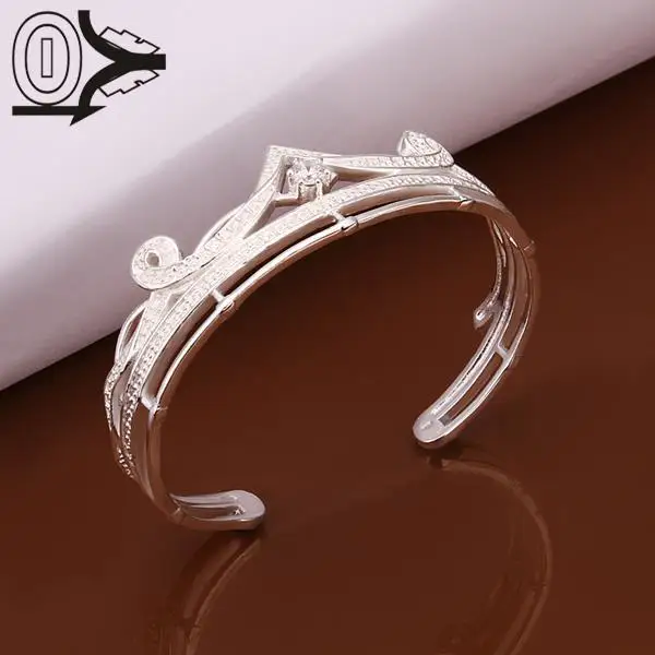 Top Quality Wholesale Silver Plated Bangle,Wedding Jewelry Accessories,European Crown Fashion Silver Women Bangles Bracelet
Top Quality Wholesale Silver Plated Bangle,Wedding Jewelry Accessories,European Crown Fashion Silver Women Bangles Bracelet