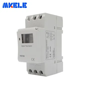LCD Power Digital 220-240V 7 Days Programmable Din Rail Digital Timer Time Switch Relay THC15A MINI Makerele
LCD Power Digital 220-240V 7 Days Programmable Din Rail Digital Timer Time Switch Relay THC15A MINI Makerele