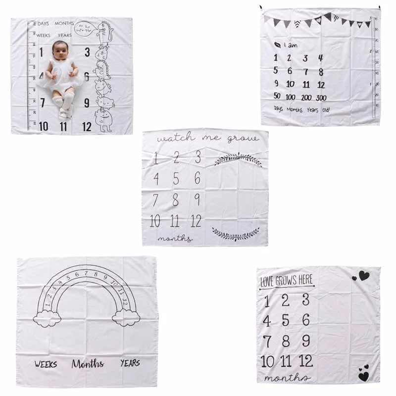 Baby Milestone Blankets Muslin Newborn Photography Background Props Infant Swaddle Wrap Bed Quilt Kids Bath Towel
Baby Milestone Blankets Muslin Newborn Photography Background Props Infant Swaddle Wrap Bed Quilt Kids Bath Towel