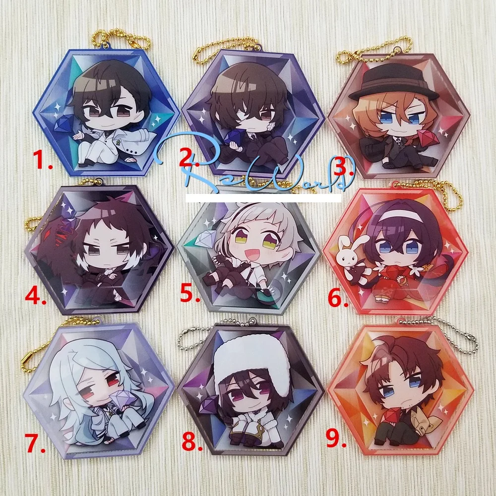 Bungo Stray Dogs Anime keychain Dazai Osamu Atsushi Nakaji Edogawa Ranpo rubber keychain strap/mobile phone charms
Bungo Stray Dogs Anime keychain Dazai Osamu Atsushi Nakaji Edogawa Ranpo rubber keychain strap/mobile phone charms