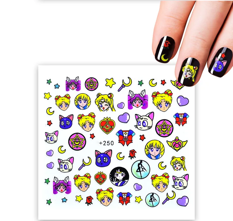 Nail Sticker Water Decals Sailor Moon Moon Star Nails Stickers Slider Art design Decoration Tattoo Manicure Foil Adhesive Wraps
Nail Sticker Water Decals Sailor Moon Moon Star Nails Stickers Slider Art design Decoration Tattoo Manicure Foil Adhesive Wraps