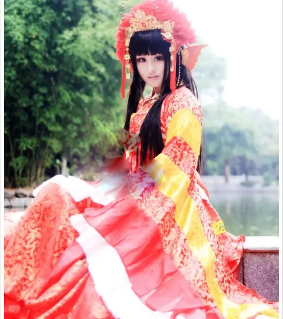 Ran Jun Tai Female Gorgeous Red Costume Hanfu for Bride Wedding or Cosplay Hanfu Cos Red Dragon for Anime The Horrible Pet Shop
Ran Jun Tai Female Gorgeous Red Costume Hanfu for Bride Wedding or Cosplay Hanfu Cos Red Dragon for Anime The Horrible Pet Shop