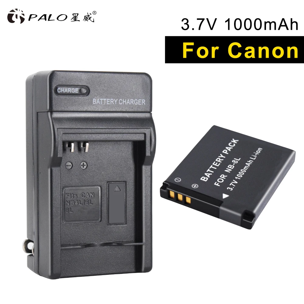 PALO 1pcs new NB-8L in digital batteries camera battery + charger for Canon PowerShot A3300 A3200 A3100 A3000 A2200 A1200 IS ect
PALO 1pcs new NB-8L in digital batteries camera battery + charger for Canon PowerShot A3300 A3200 A3100 A3000 A2200 A1200 IS ect