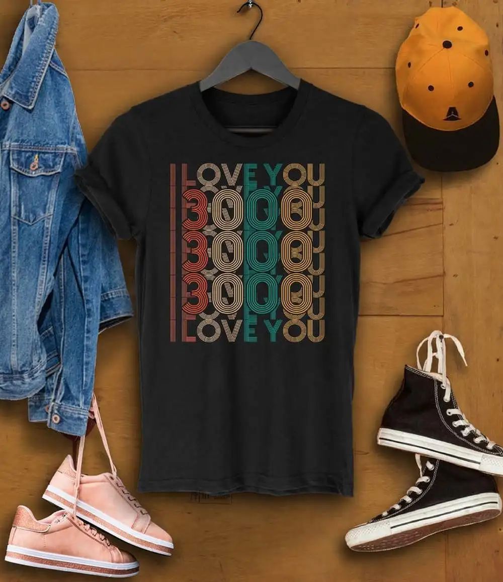 Футболка с надписью I love you 3000 dad забавная футболка We daddy three Third|Футболки| |