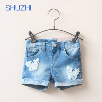 SHUZHI New Arrival Fashion Baby Girls Denim Shorts Summer kids Jeans Shorts Kids Lace Butterfly Short Pants for 2-8 years child
SHUZHI New Arrival Fashion Baby Girls Denim Shorts Summer kids Jeans Shorts Kids Lace Butterfly Short Pants for 2-8 years child