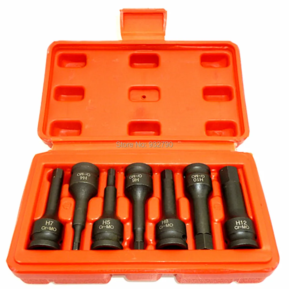7pcs 3/8" Drive Impact Spline Socket Set Tripple Square Impact Spline Socket Bit Hex Head Size H4 H5 H6 H7 H8 H10 H12 (4mm-12mm)
7pcs 3/8" Drive Impact Spline Socket Set Tripple Square Impact Spline Socket Bit Hex Head Size H4 H5 H6 H7 H8 H10 H12 (4mm-12mm)