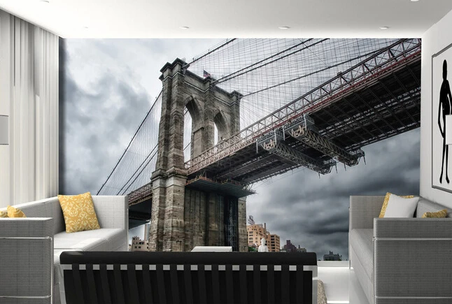 Custom photo wallpaper, New York Brooklyn Bridge for the living room TV background wall waterproof papel de parede
Custom photo wallpaper, New York Brooklyn Bridge for the living room TV background wall waterproof papel de parede